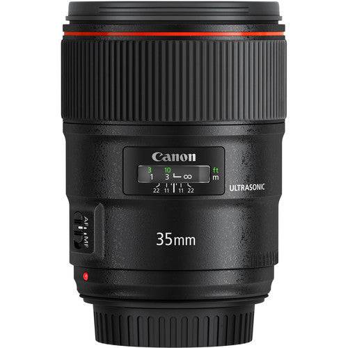 Canon EF 35mm f/1.4L II USM Wide Angle Lens with Starter Kit - Professional Photography for Portraits, Landscapes & Low Light Shooting
