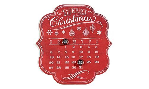 Giftcraft Chalk Talk Magnetic Advent Calendar - Christmas Countdown Wall Decor for Home, Office & Classroom | Holiday Decoration & Festive Gift Idea
