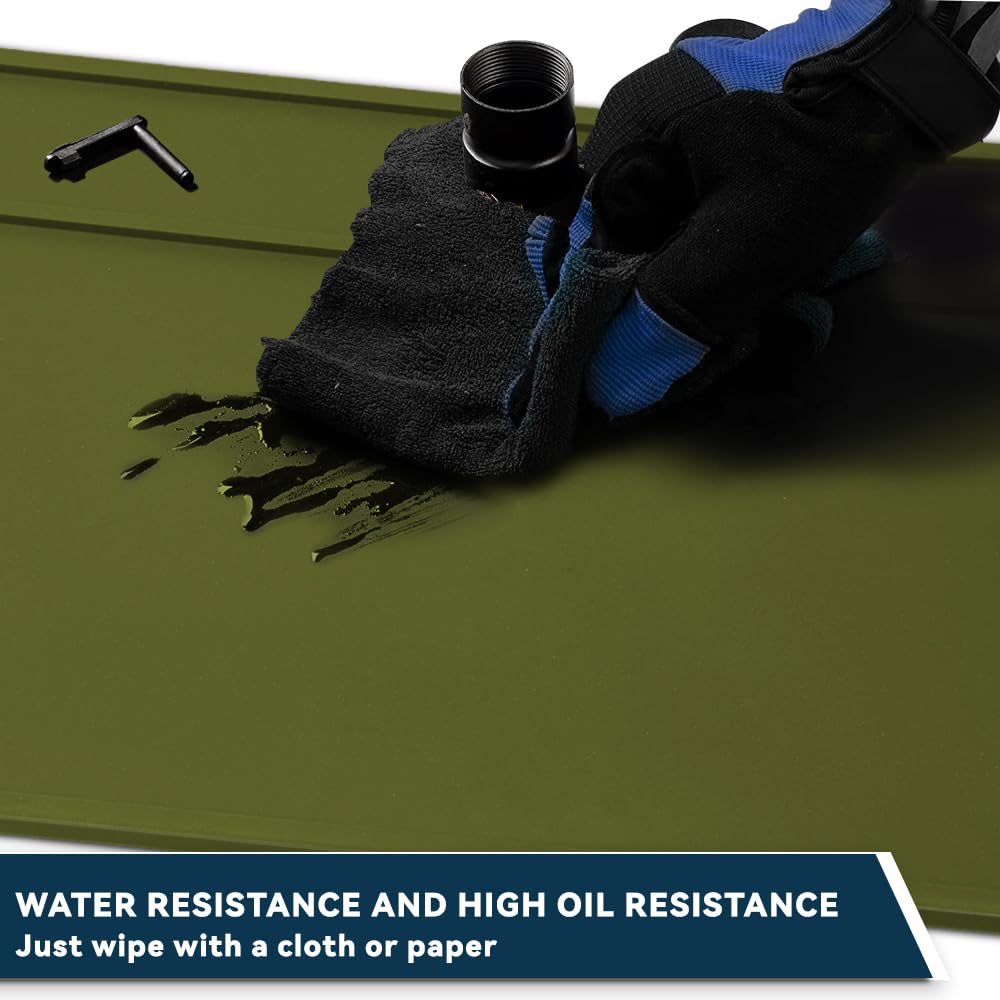 Premium Gun Cleaning Mat - Non-Slip Thick Rubber Pistol & Rifle Maintenance Pad for Shotguns, Handguns & Firearms | Perfect for Home Gun Care, Range Days & Workshop Use