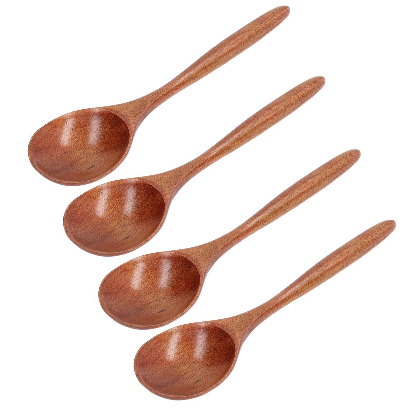 Eco-Friendly Wooden Serving Spoon with Comfortable Handle - Safe for Cooking, Baking & Kitchen Use - Perfect for Stirring, Serving & Mixing Soups, Salads & Desserts