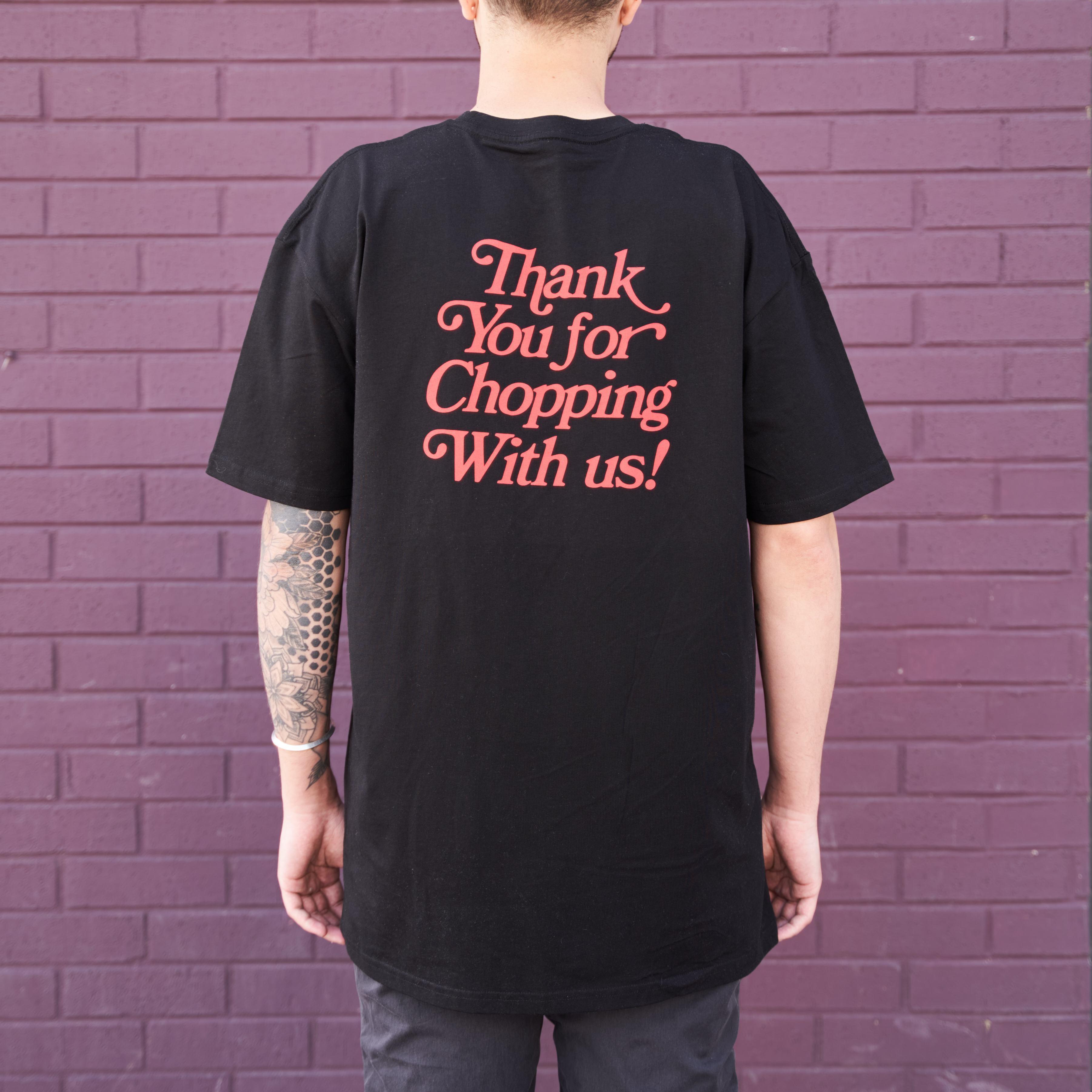 Thank You For Chopping T-Shirt - Funny Cooking & BBQ Apparel - Perfect for Chefs, Grill Masters & Food Lovers