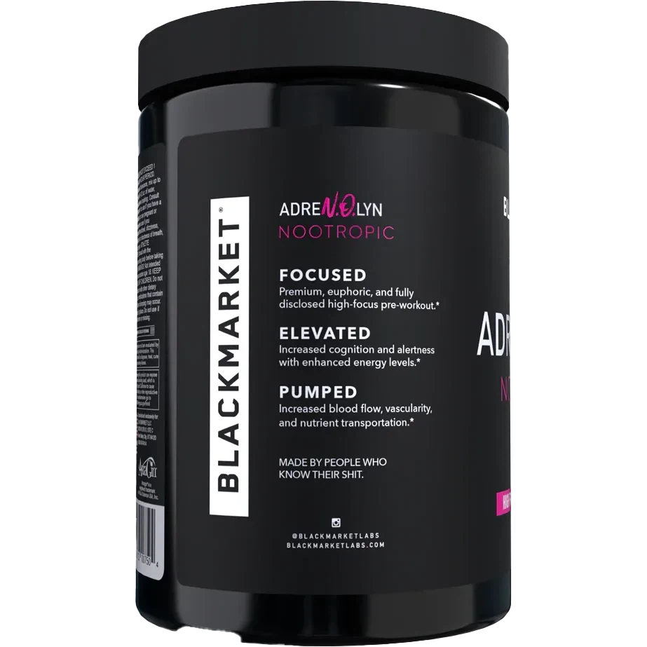 AdreN.O.lyn Premium Nootropic Supplement for Focus & Memory - Brain Booster for Students, Professionals & Gamers - Enhance Cognitive Performance & Mental Clarity