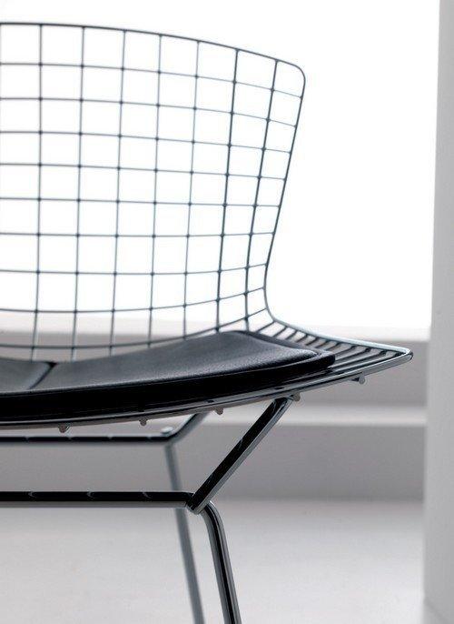 Harry Bertoia Wire Chair - Mid-Century Modern Diamond Design - Indoor/Outdoor Use - Perfect for Living Rooms, Patios & Offices