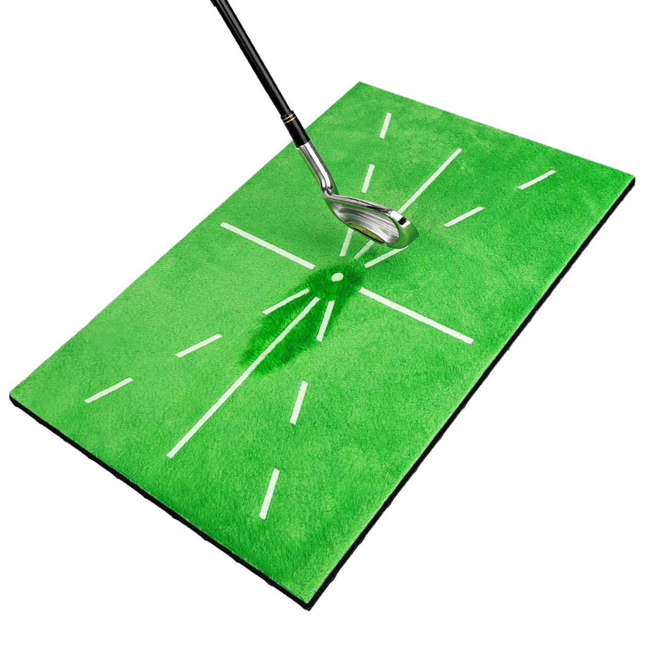 Premium Golf Hitting Mat - 10mm Thick Foam Padding with Non-Slip Rubber Backing - Durable Indoor/Outdoor Golf Practice Mat for Driving Range, Backyard & Home Training - Perfect for Swing Practice & Putting Drills