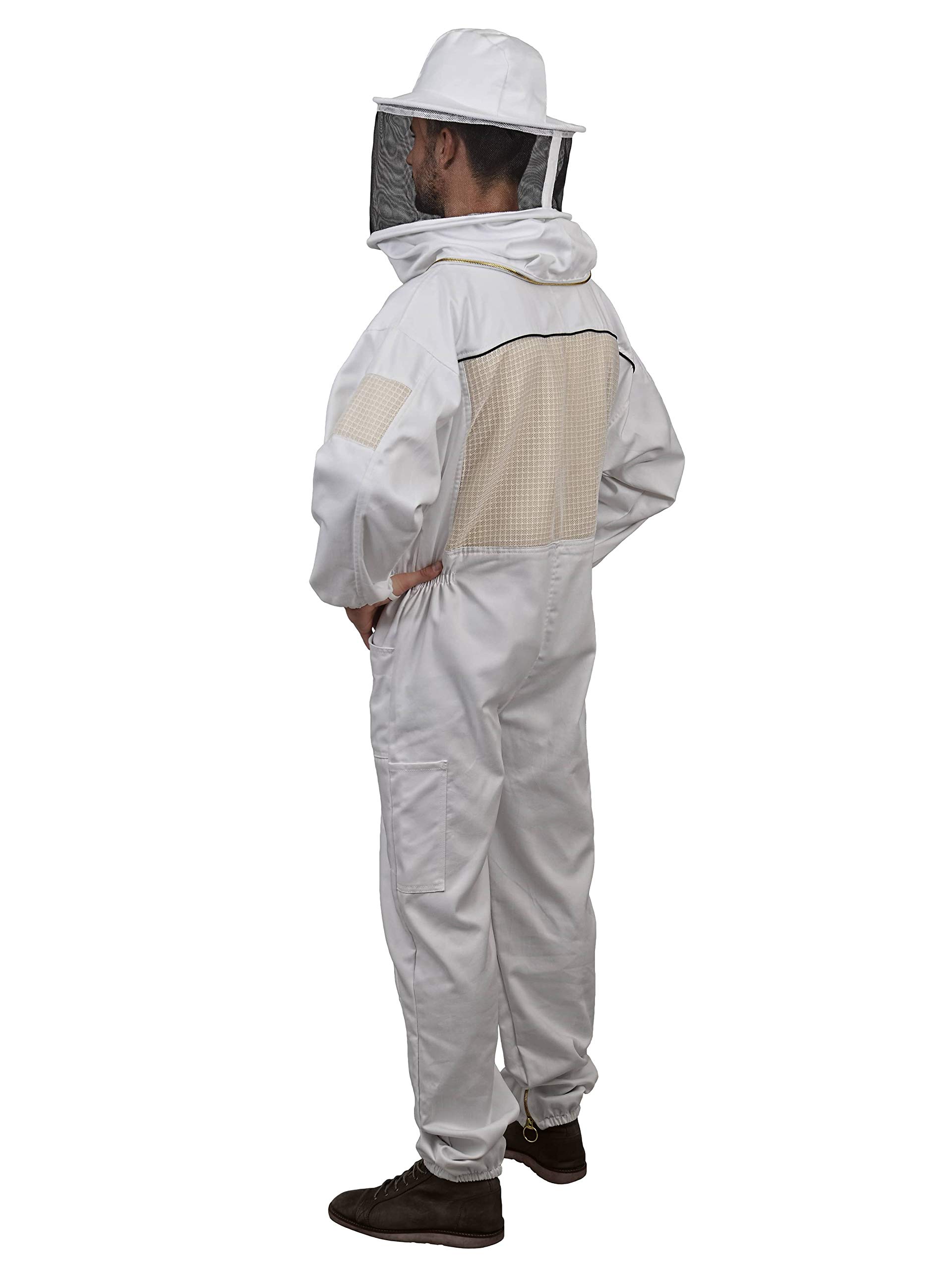 Humble Bee 430 Full Body Ventilated Beekeeping Suit with Round Veil - Professional Beekeeping Protective Gear for Honey Harvesting & Hive Inspection