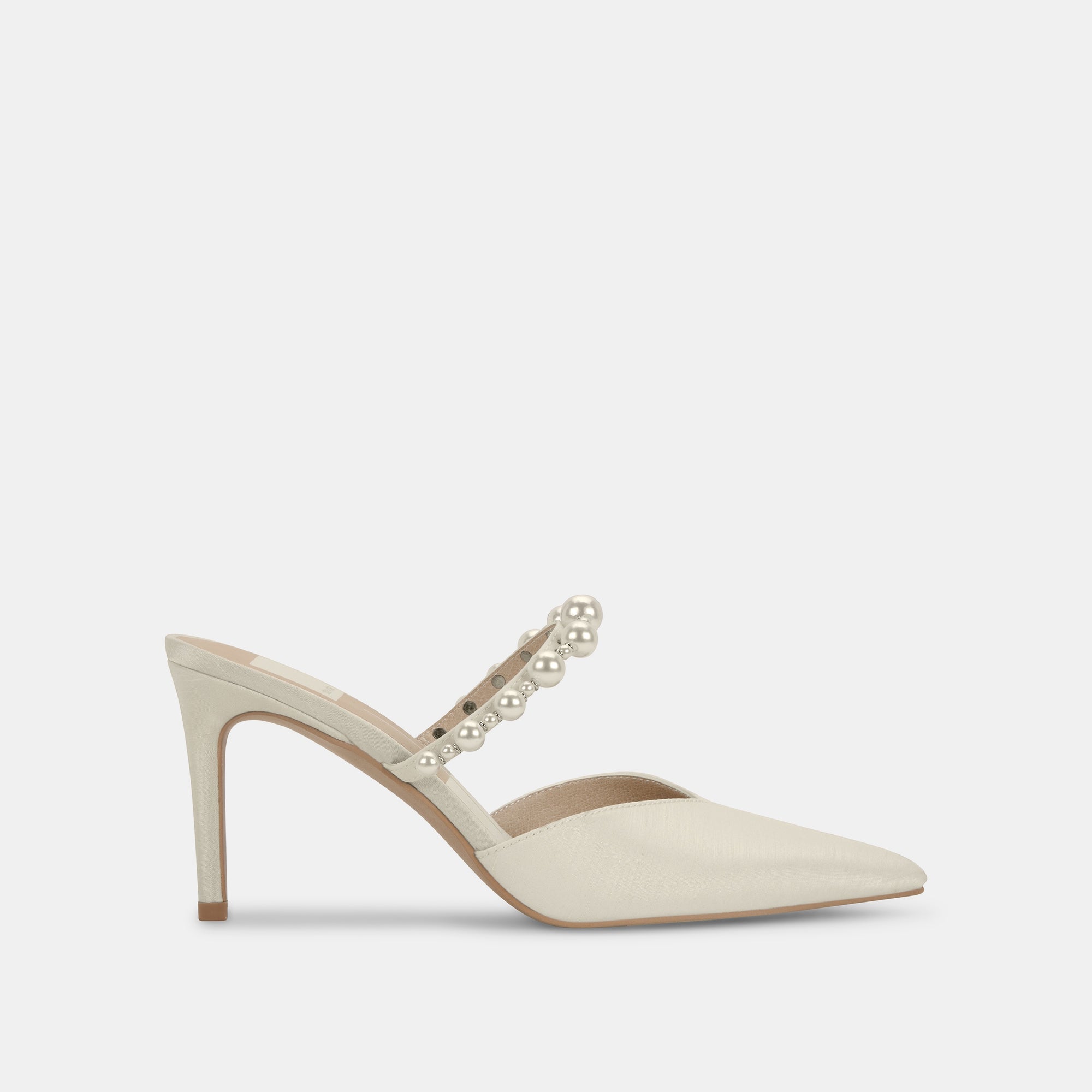KANIKA Pearl Heels - Vanilla Silk Women's High Heels for Weddings, Parties & Special Occasions | Comfortable & Elegant Dress Shoes