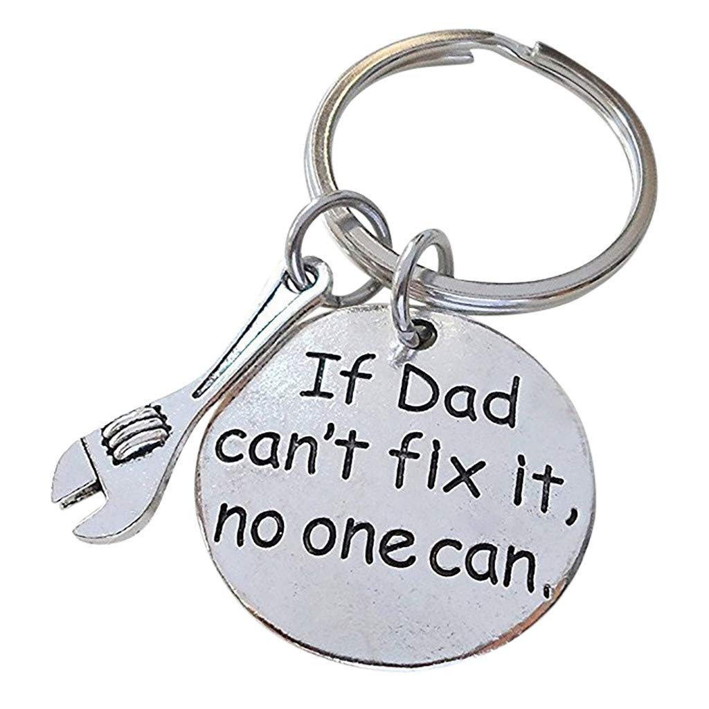 Father's Day Commemorative Keychain - Personalized Gift for Dad, JE-166 - Perfect for Father's Day, Birthday, Anniversary, or Retirement Celebrations