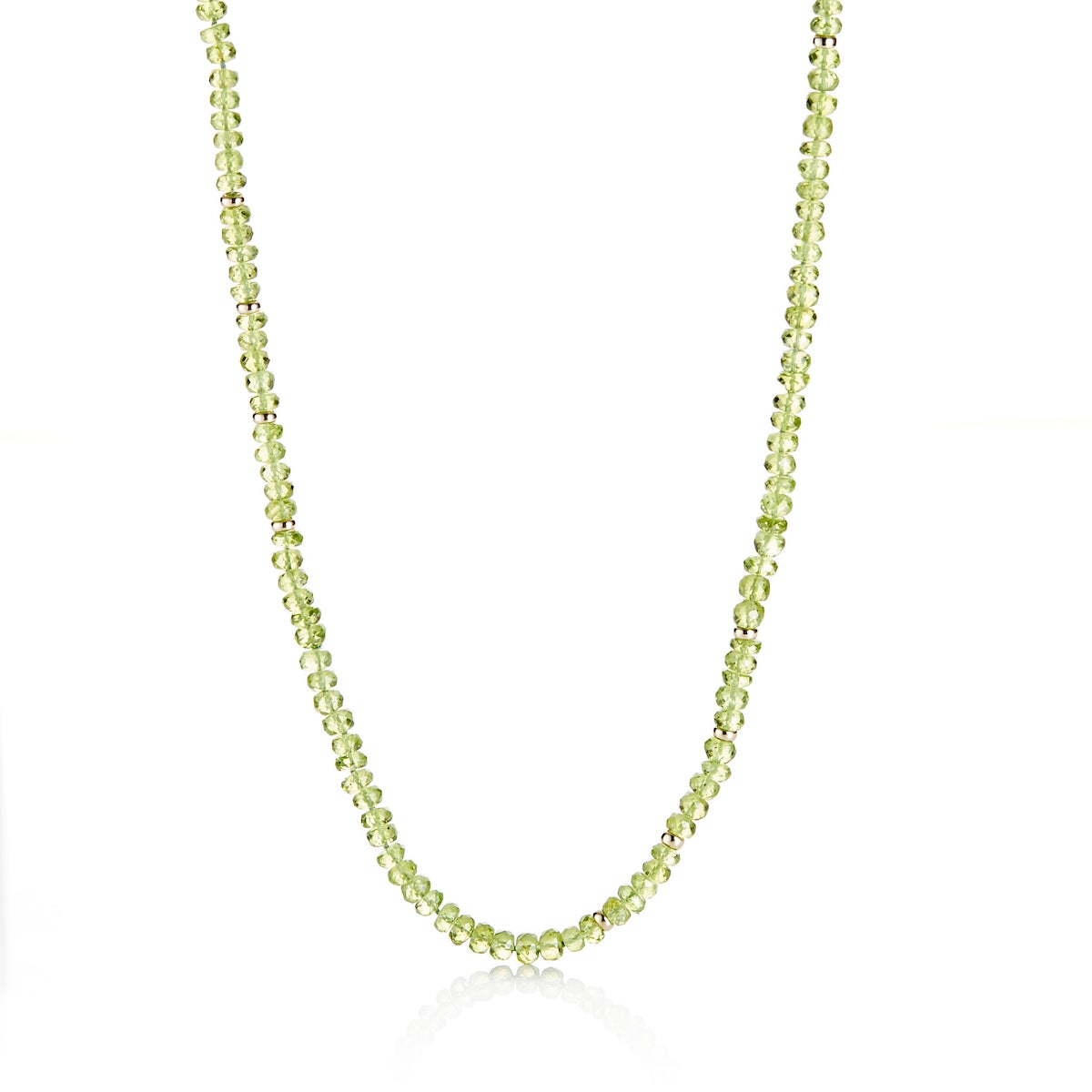 Faceted Peridot & Gold Rope Necklace for Women - Elegant Dainty Jewelry for Everyday Wear, Date Night & Special Occasions