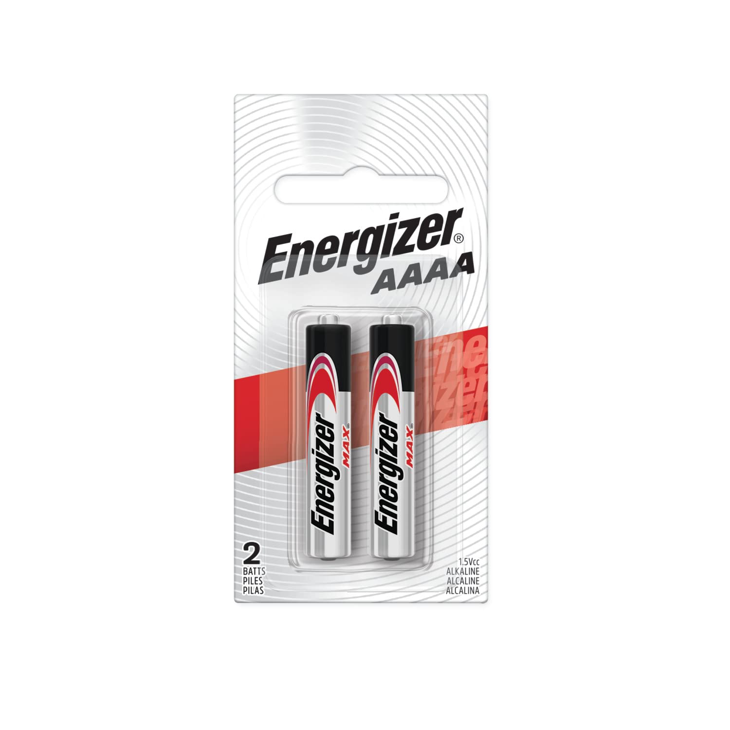 Energizer AAAA Alkaline Batteries 1.5V - 2 Pack (Total 2 Count) for Hearing Aids, Laser Pointers & Small Electronics