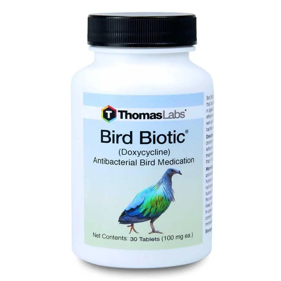 Thomas Labs Bird And Fish Biotic Doxycycline 100mg Capsules - 30 Count | Antibiotic Treatment for Avian & Aquatic Pets | Ideal for Bacterial Infections in Birds & Fish Tanks