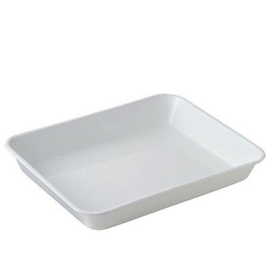 Premium Japanese White Enamel Tray - Noda Horo VA 27W Series | Elegant Serving Tray for Tea Ceremony, Dessert Presentation & Home Decor