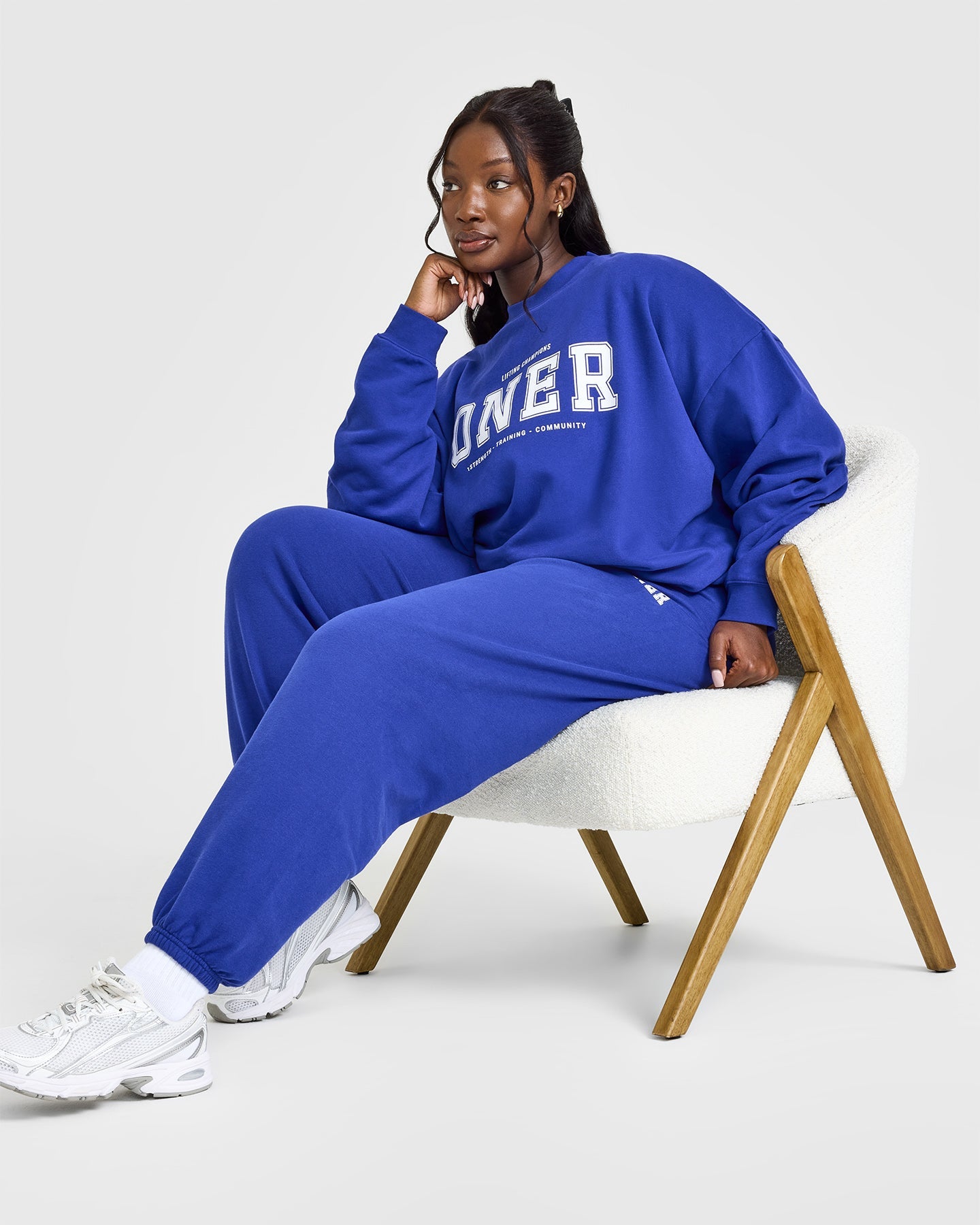 Premium Mid-Weight Cotton Sweatshirt with Printed Logo - Comfortable Pullover Hoodie for Men & Women | Space Blue | Perfect for Casual Wear, Gym, and Outdoor Activities