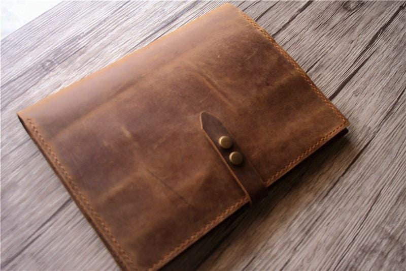 Handmade Personalized Leather iPad 9.7 Inch Case Cover - Durable Protection for iPad Air/Pro - Perfect for Work, Travel & Gift Giving