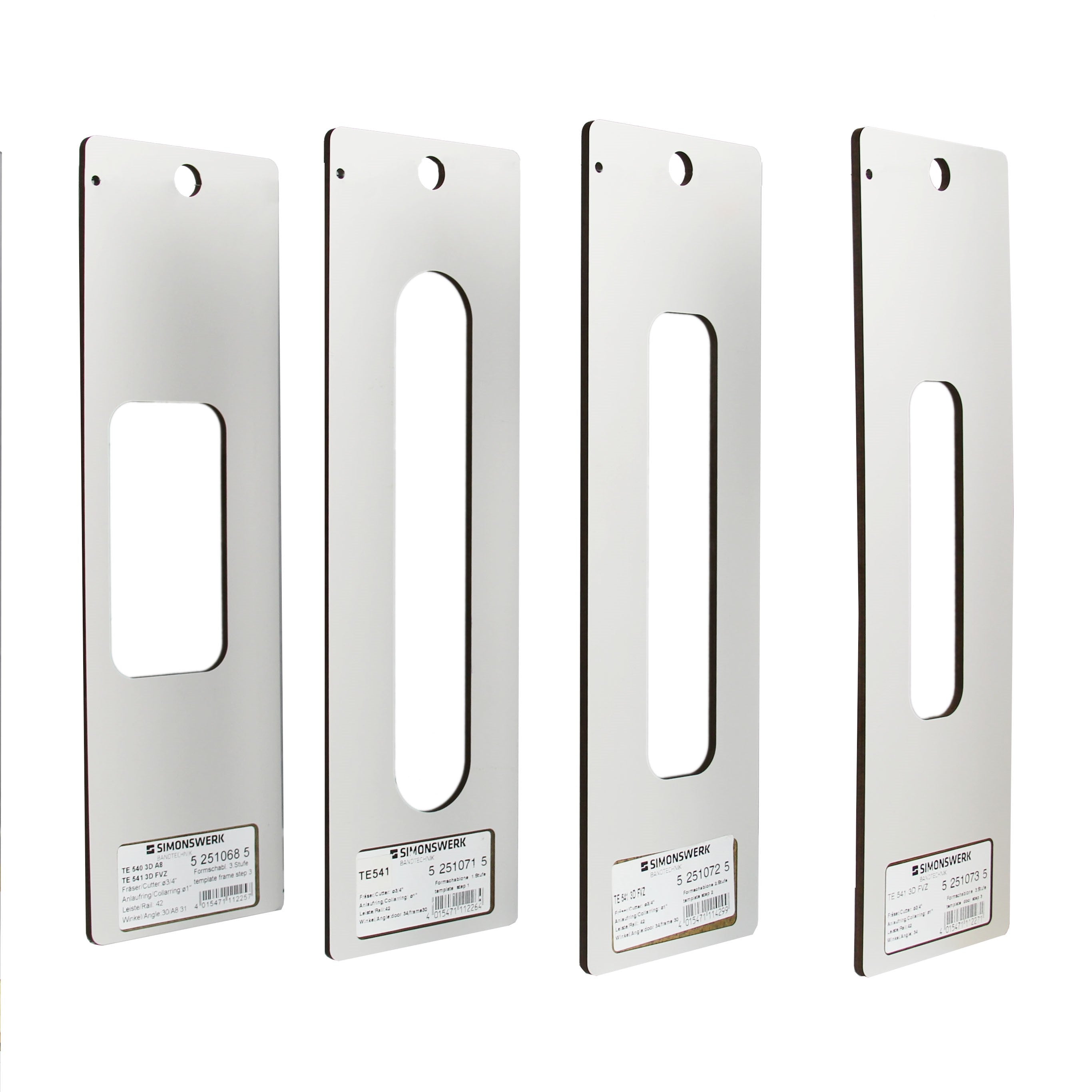 TE 541 3D FVZ Hinges Router Templates - Step 1, 2, 3 & 4 for Cabinet Door Installation | Perfect for Woodworking & DIY Projects