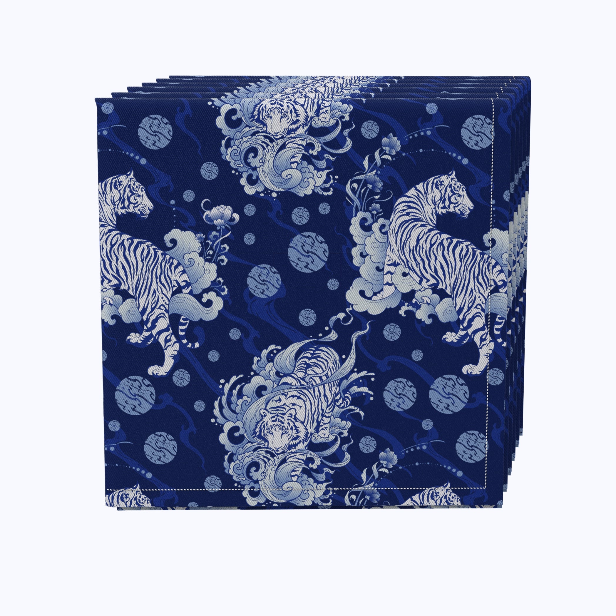 Floral 181 Cotton Napkins - 12-Pack Premium Cotton Dinner Napkins for Wedding, Party & Home Decor - Soft & Absorbent Cloth Napkins for Everyday Use & Special Occasions