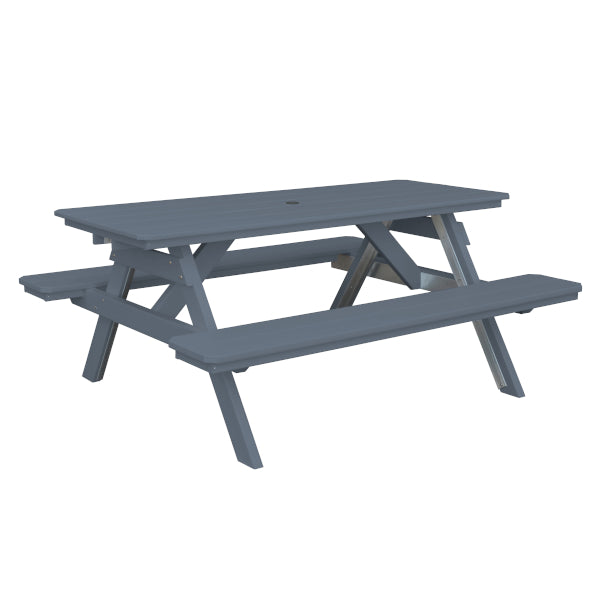 Eco-Friendly Recycled Plastic Picnic Table with Attached Benches – Perfect for Outdoor Dining, Camping, and Backyard Gatherings
