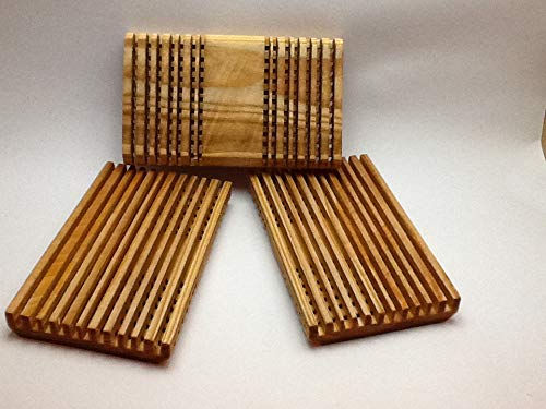 Natural Bamboo Soap Dish Holder - Eco-Friendly Bathroom Organizer for Shower, Sink, and Countertop - Perfect for Bar Soap, Beauty Soap, and Guest Bathrooms