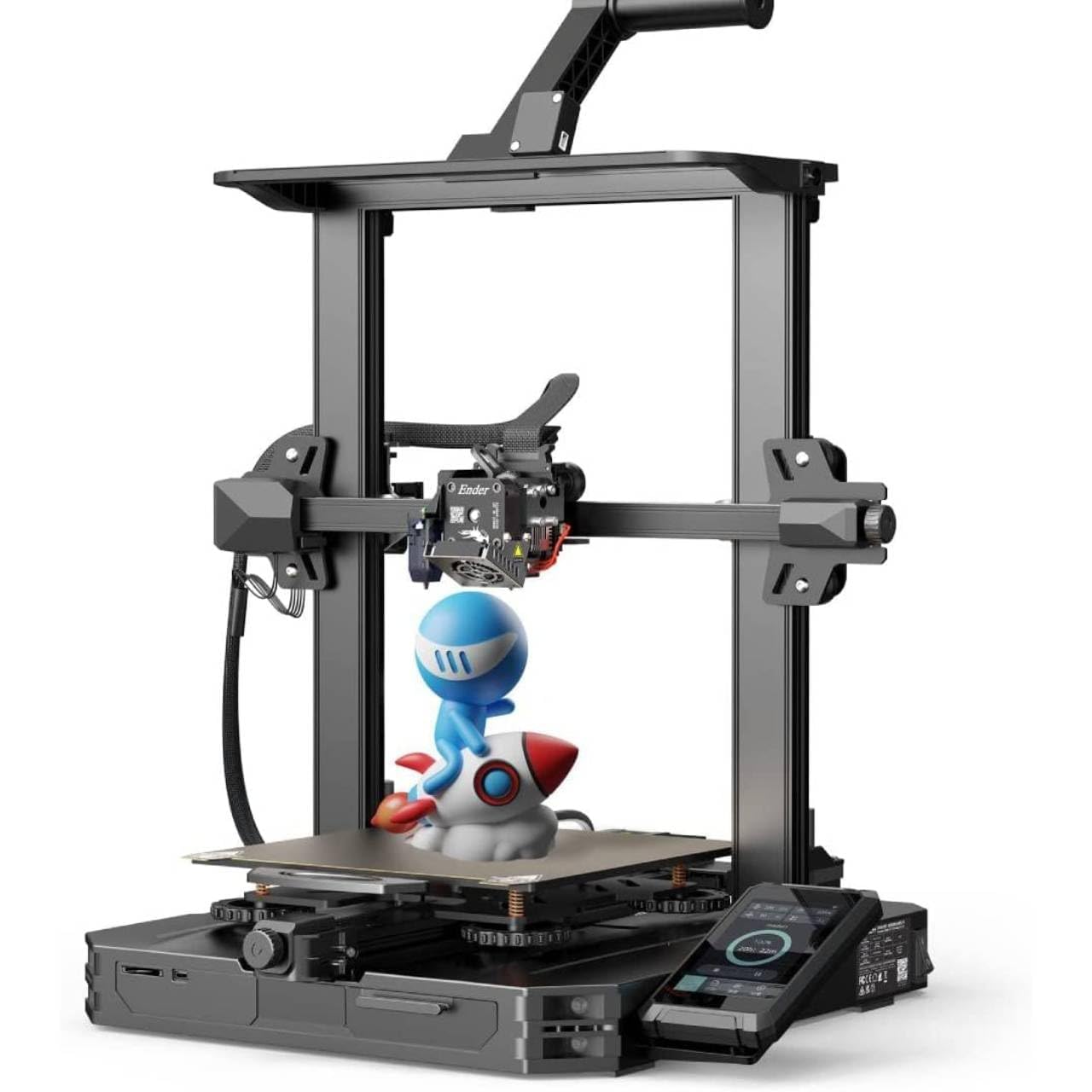 Official Creality Ender 3 S1 Pro 3D Printer with High-Temperature Nozzle, All-Metal Direct Drive Extruder & PEI Magnetic Bed - CR Touch Auto Leveling, 220x220x270mm Build Volume - Perfect for Home DIY Projects, Prototyping & Hobbyist 3D Printing