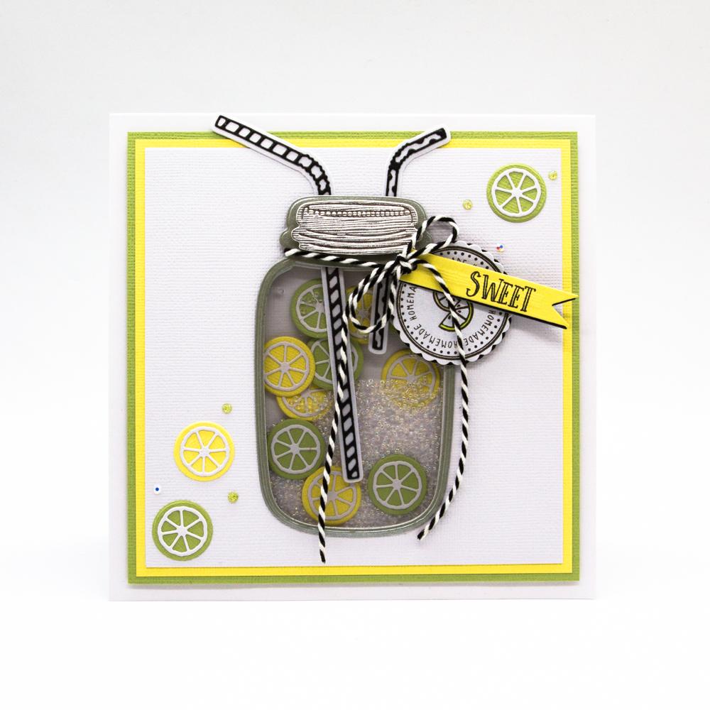 Tonic Studios Mason Jar Labels Stamp Set 3379E - DIY Craft Stamps for Homemade Jams, Canning & Gift Packaging