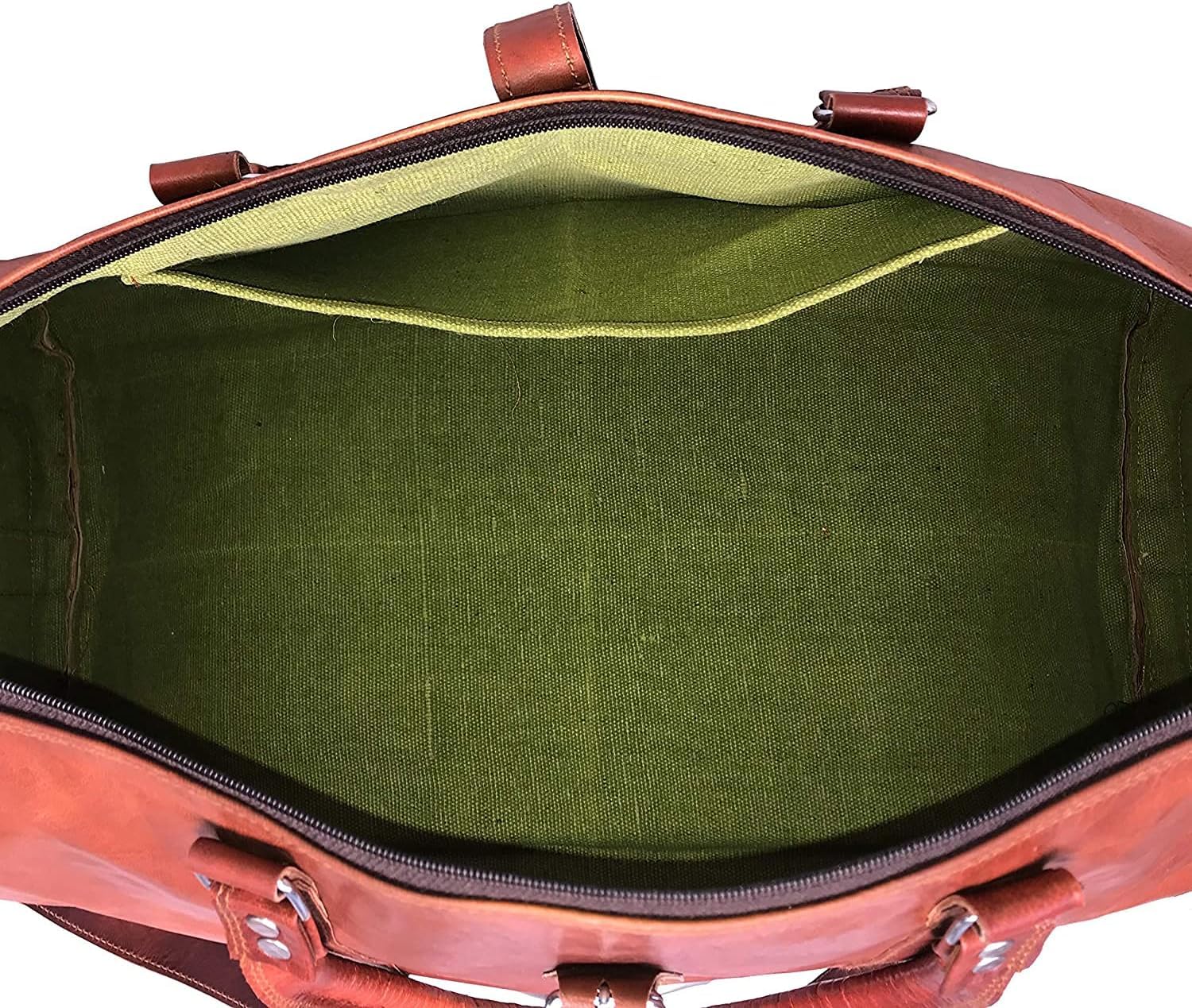Premium 34 Inch Leather Duffle Bag for Men & Women - Handmade Large Carry On Luggage, Weekender Travel & Gym Sports Bag - Perfect for Airplane Travel, Overnight Trips & Workout Sessions