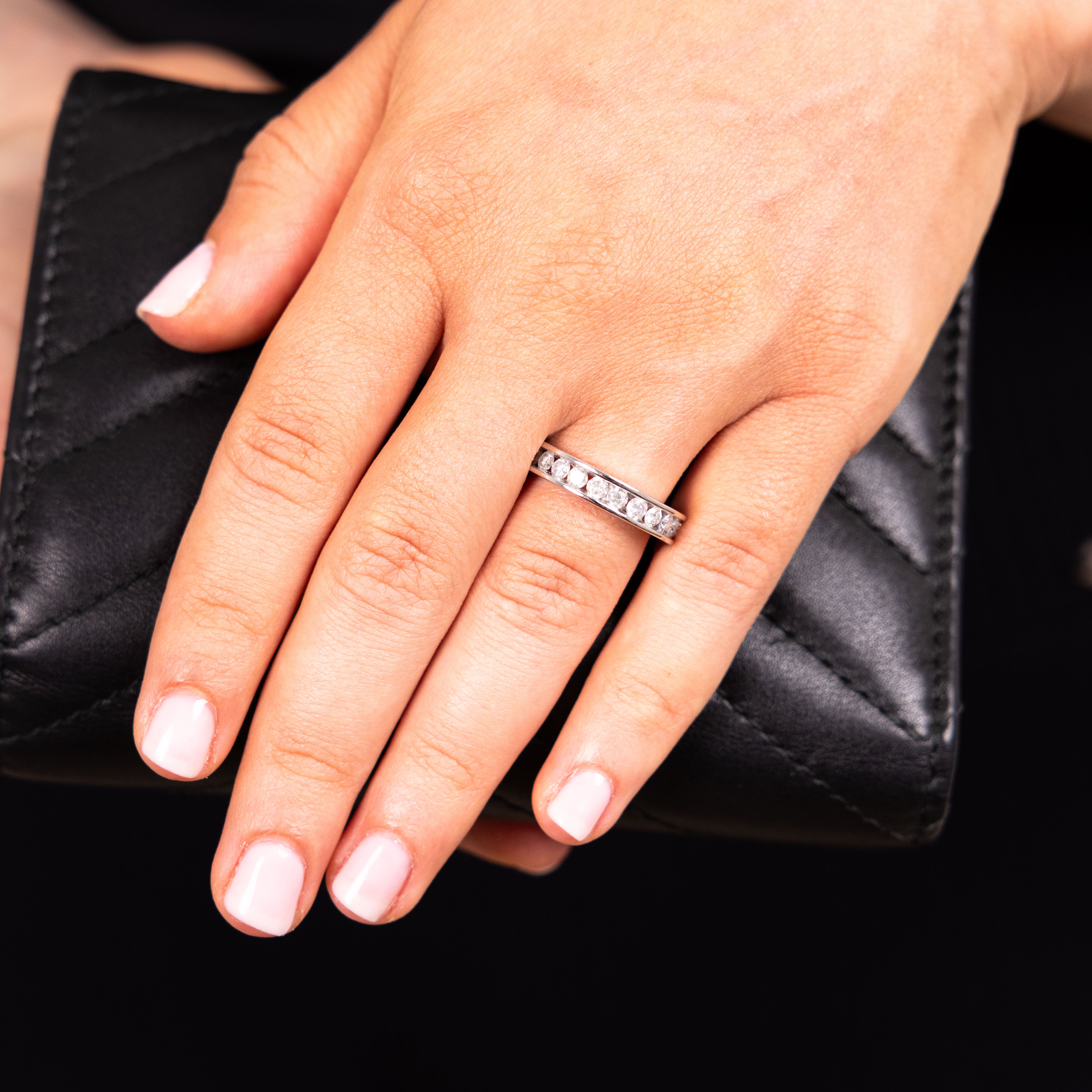 1 Carat Diamond Eternity Ring in 10K White Gold - Perfect for Weddings, Anniversaries & Romantic Gifts