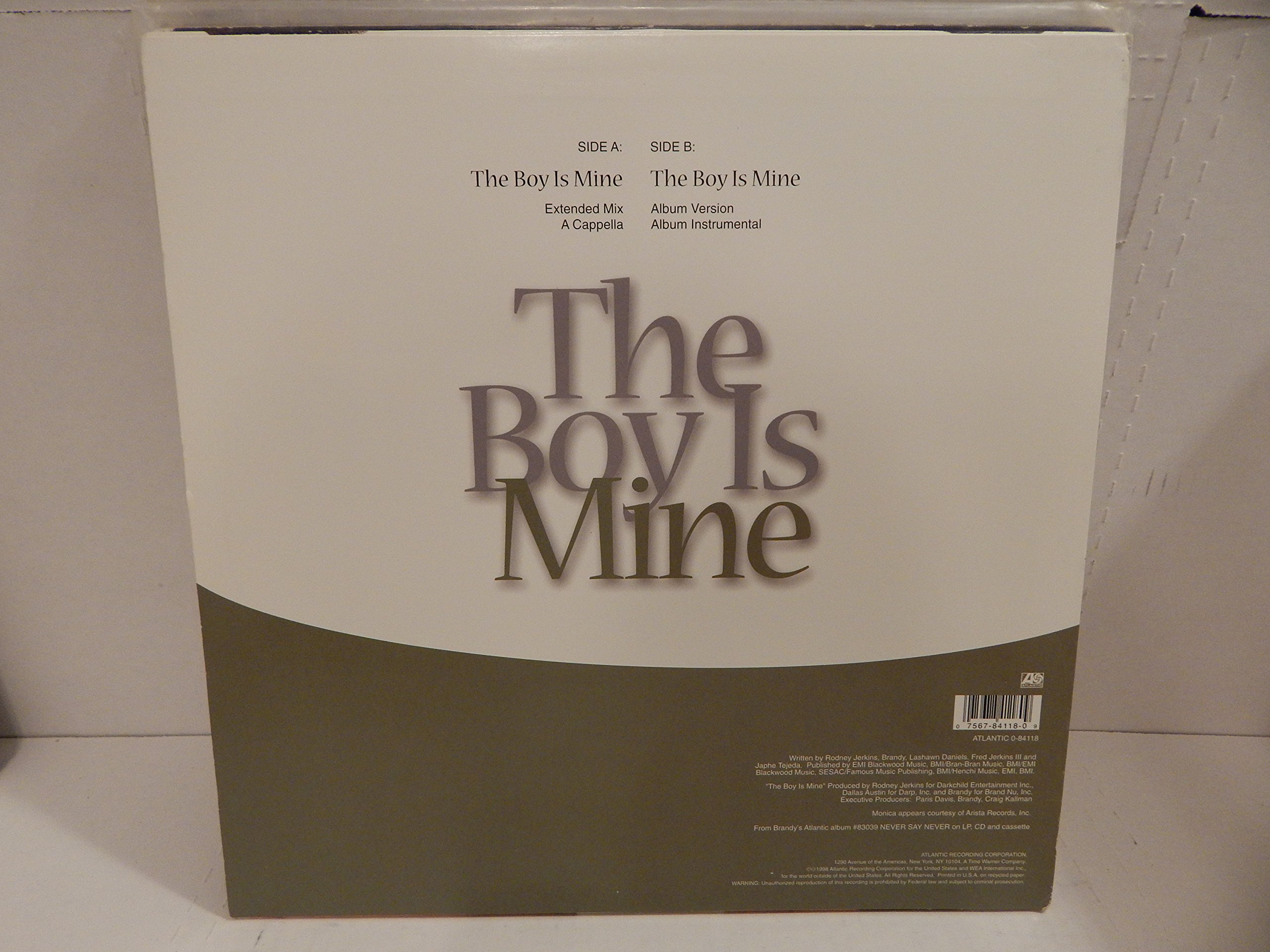 The Boy Is Mine Vinyl Record - Classic R&B Duet by Brandy & Monica - Perfect for Music Collectors and 90s Nostalgia Lovers