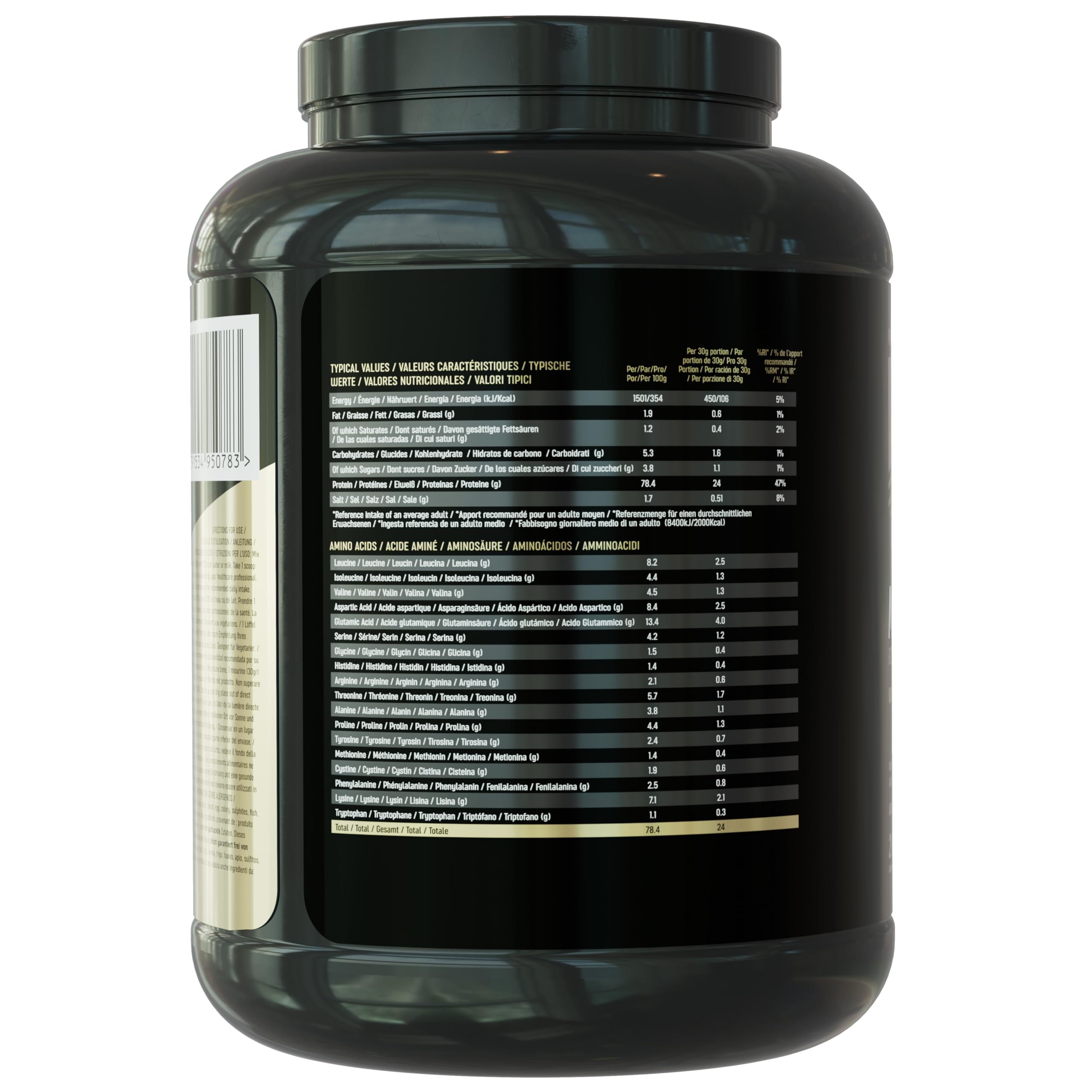 Premium Body Nutrition Micellar Casein Protein Powder - 2kg (4.4lb) Vanilla Flavor - Slow Digesting Protein for Muscle Recovery & Overnight Support - Ideal for Bodybuilders, Athletes & Fitness Enthusiasts