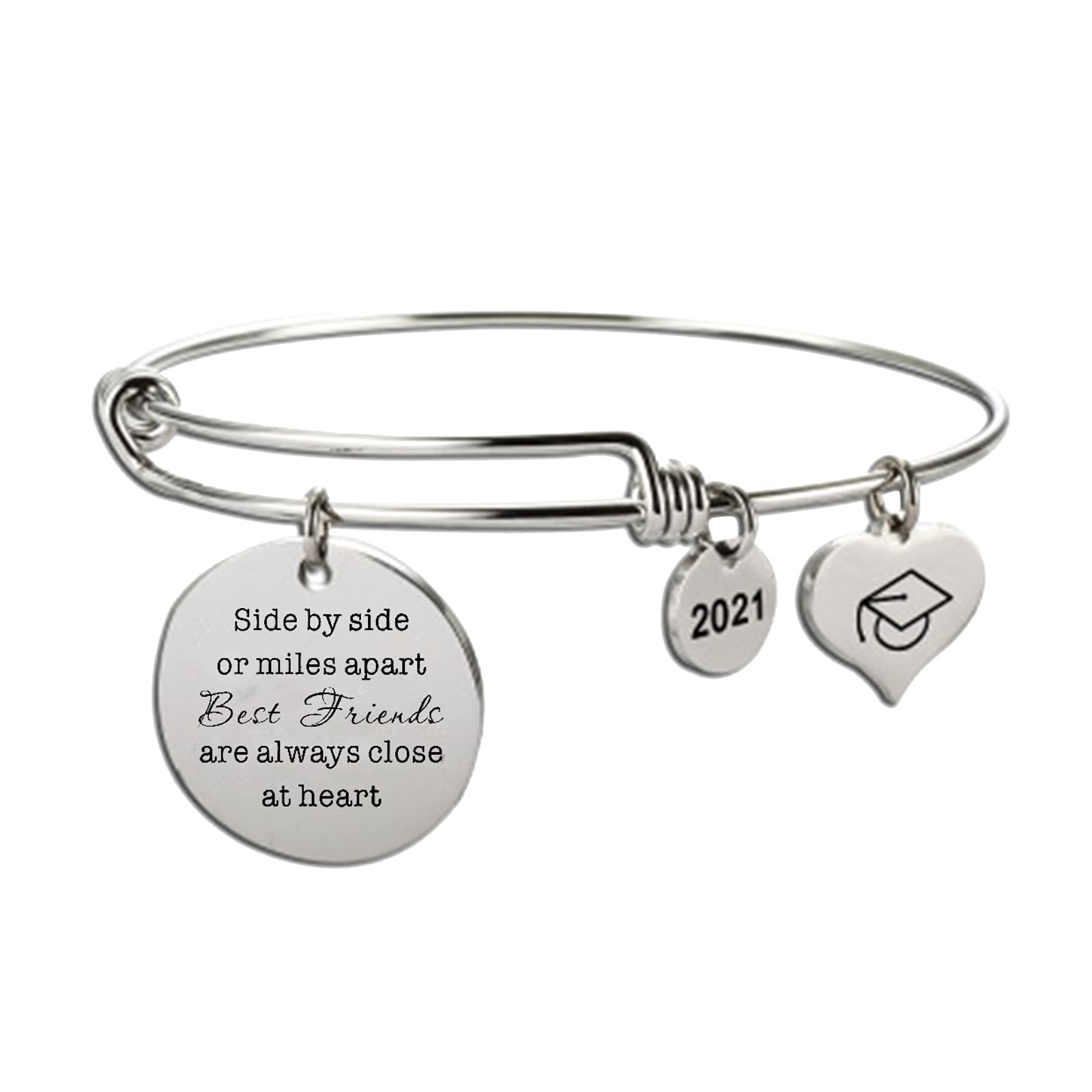 DIY Detachable Graduation Bracelet Gift Set - Adjustable Watch Bands for Women & Men (Silver, One Size) - Perfect for Graduation Gifts, Party Favors & Everyday Wear