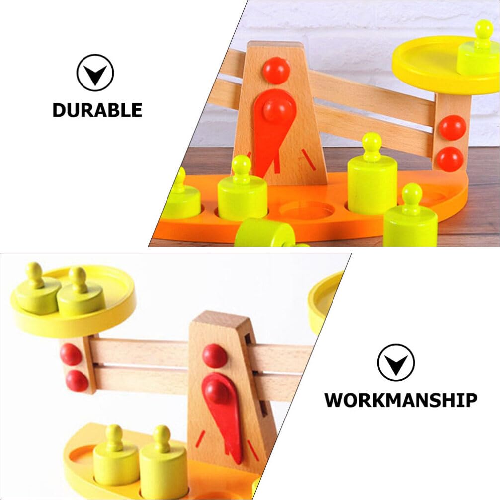 Wooden Balance Scale Toy for Toddlers - Kidcraft Educational Math Playset, Creative Assembled Learning Toy for Kids | Perfect for Homeschooling & Early Childhood Development
