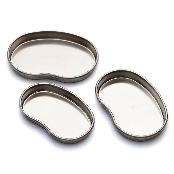 POPU Stainless Steel Kidney Tray - Medical Grade Surgical Instrument for Hospitals, Clinics & First Aid Kits - Durable & Easy to Clean for Medical Procedures, Wound Care & Emergency Use