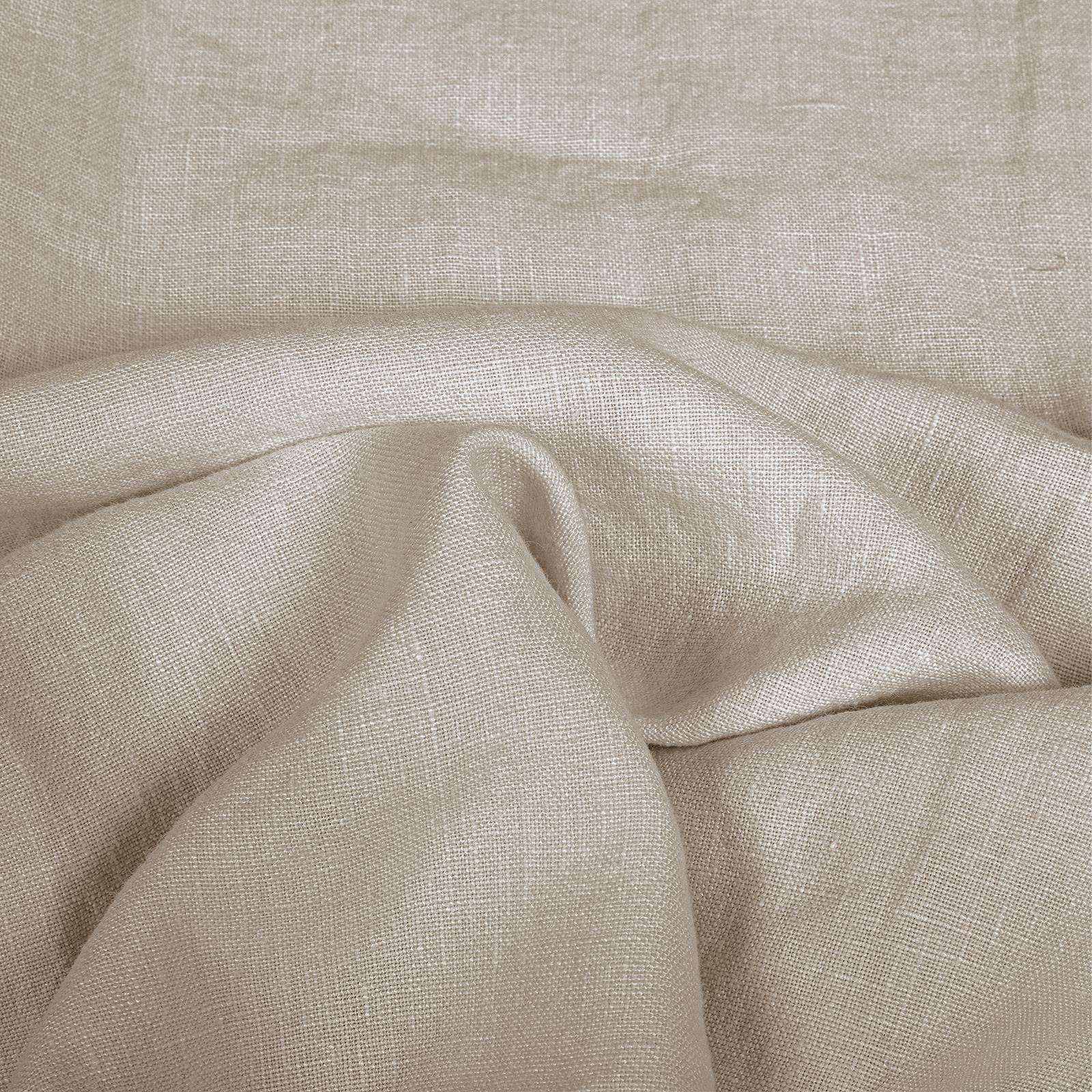 TWOPAGES Natural Linen Pinch Pleated Curtains for Living Room - Light Filtering & Room Darkening Window Drapes (Set of 2 Panels, 26x96 Inches, Safari Beige) - Perfect for Bedroom, Home Theater & Privacy Protection