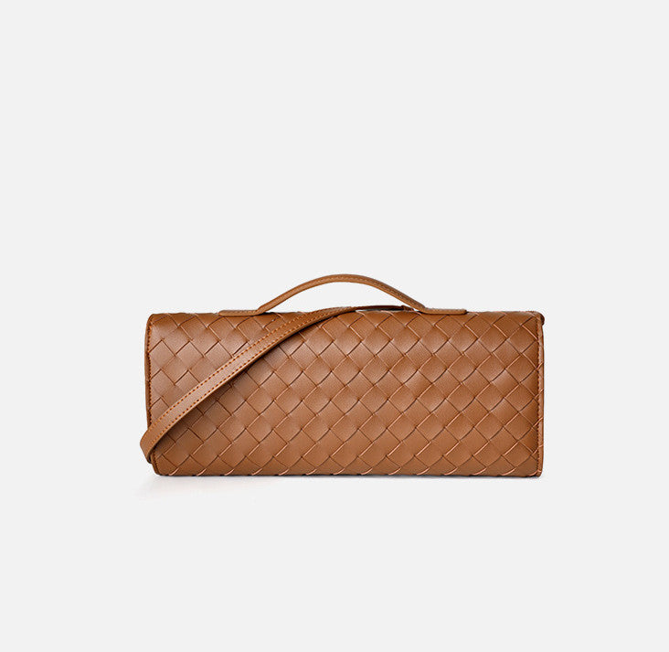 Handmade Woven Leather Clutch Purse for Women - Elegant Crossbody Bag for Evening Parties, Weddings & Date Nights | Durable Genuine Leather Small Handbag