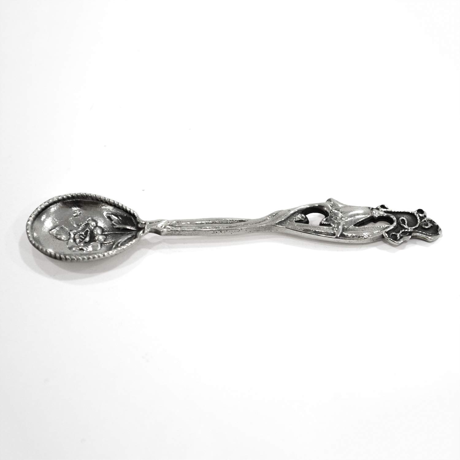 925 Sterling Silver Rose Shaped Spoon - Elegant Baby Shower Gift for Girls, Christening, Birthday & Special Occasions | Perfect for Tea Parties, Desserts & Keepsake Memories