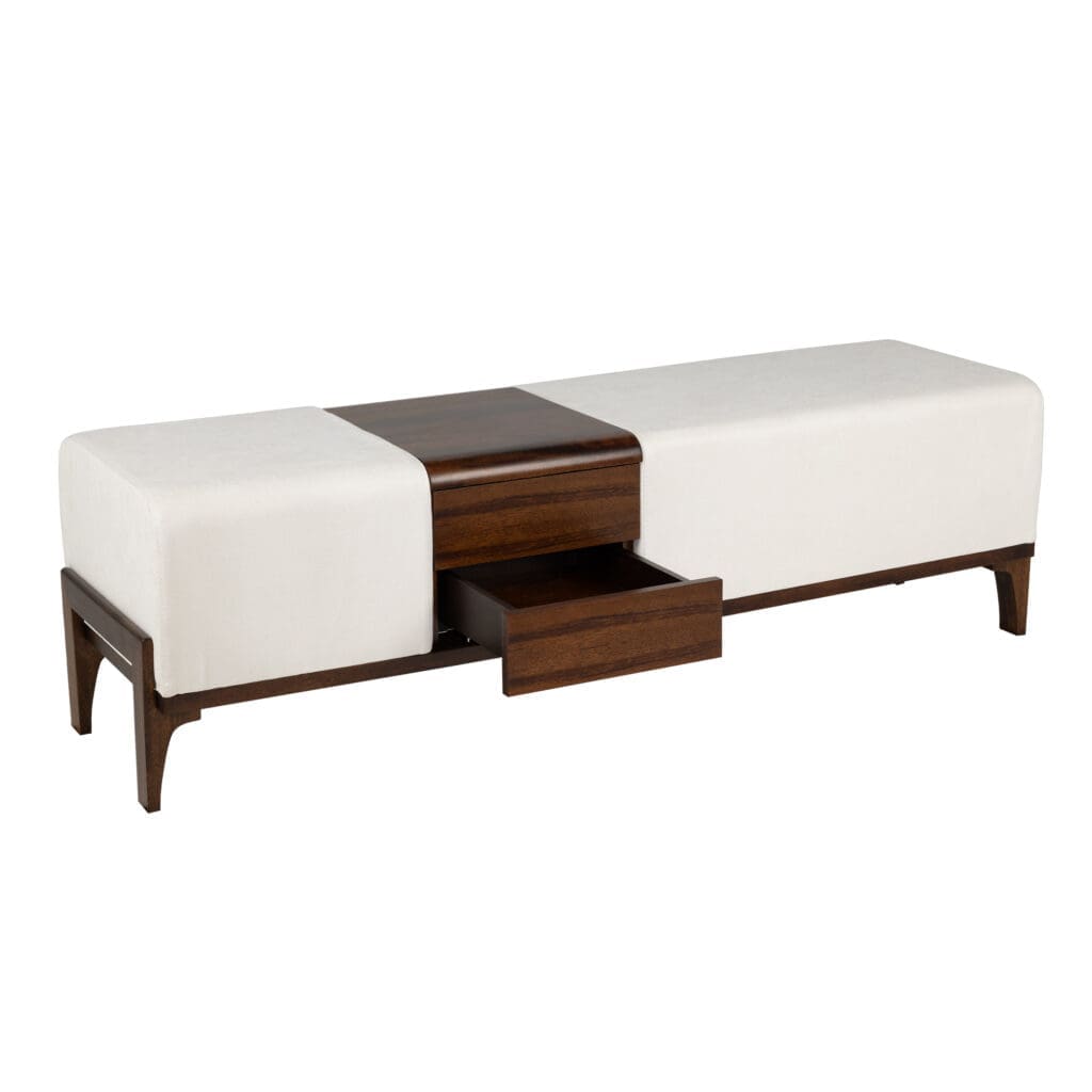 Cyan Design 11757 Noah Ottoman - Medium Brown Storage Bench with Tufted Upholstery | Perfect for Living Room, Bedroom or Entryway Seating & Storage Solution
