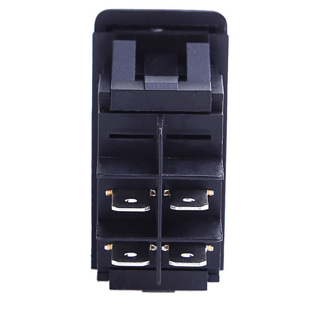 4Pcs Auto Rocker Switch with LED Indicator - 4Pin On/Off Toggle Switch for Car, Marine Boat, ATV, RV, LED Light Bar - Waterproof Dash Panel Switch for Off-Road Vehicles (Set A) - Perfect for Interior Lighting Control and Accessory Power Management