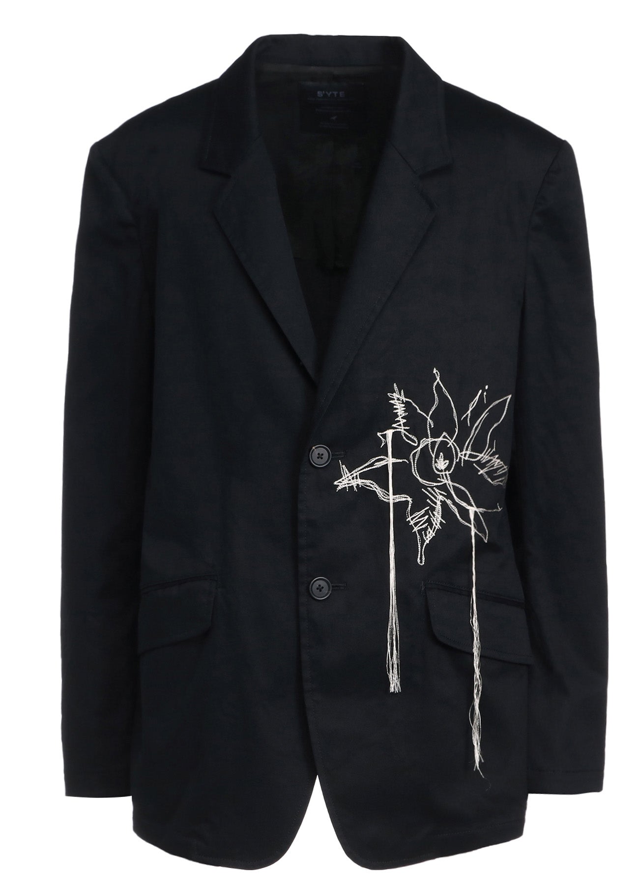 Stylish Cotton Twill 'Queen of the Night' Embroidered Jacket for Women - Perfect for Evening Parties, Date Nights & Special Occasions