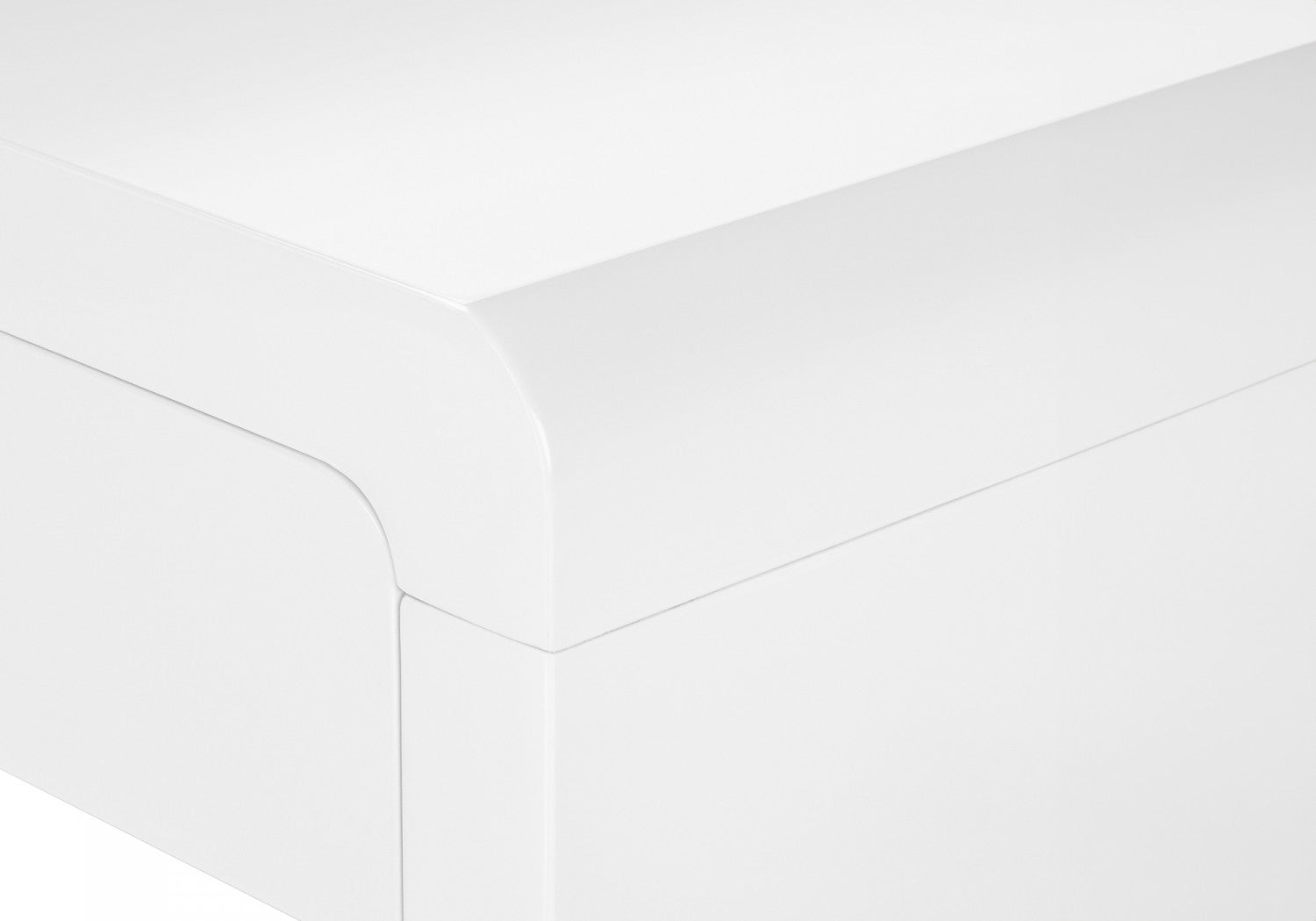Mysa Desk - Modern White Writing Desk for Home Office, Study & Workspace | Sleek Design & Durable Construction | Perfect for Remote Work, Online Classes & Small Spaces