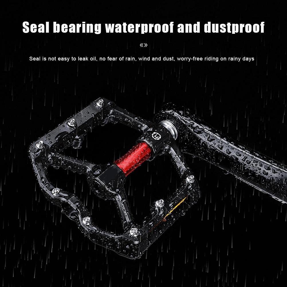 Premium Aluminum Alloy Bike Pedals - 1 Pair MTB/Road Bicycle Pedals for Mountain & Commuter Bikes | Durable, Lightweight & Non-Slip Design for Cycling, Training & Outdoor Adventures