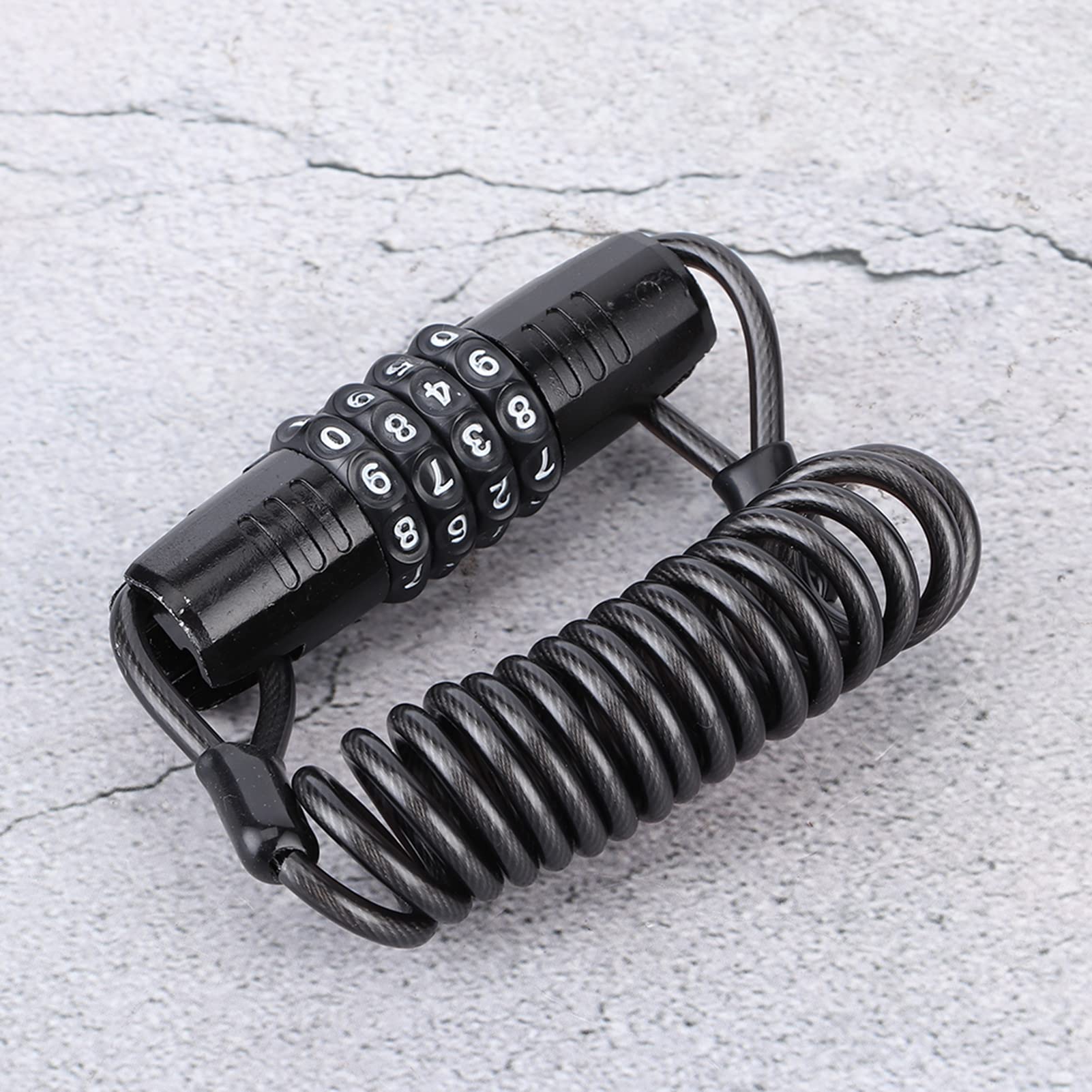 Universal 4-Digit Motorcycle Helmet Lock - Anti-Theft Safety for Wheels & Luggage