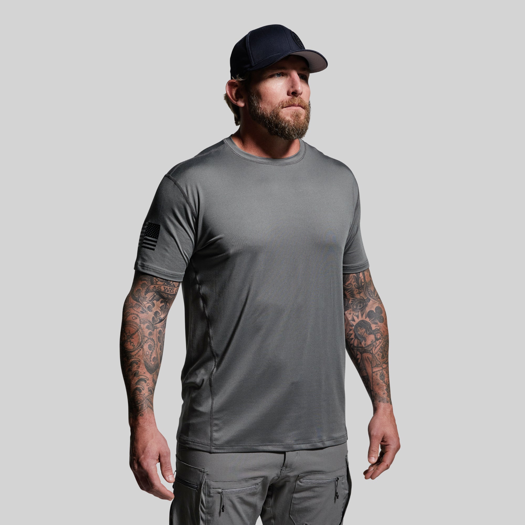 Range Shirt Flag (Wolf Grey) - Durable Outdoor & Indoor Flag for American Homes, Camping, and Sports Events