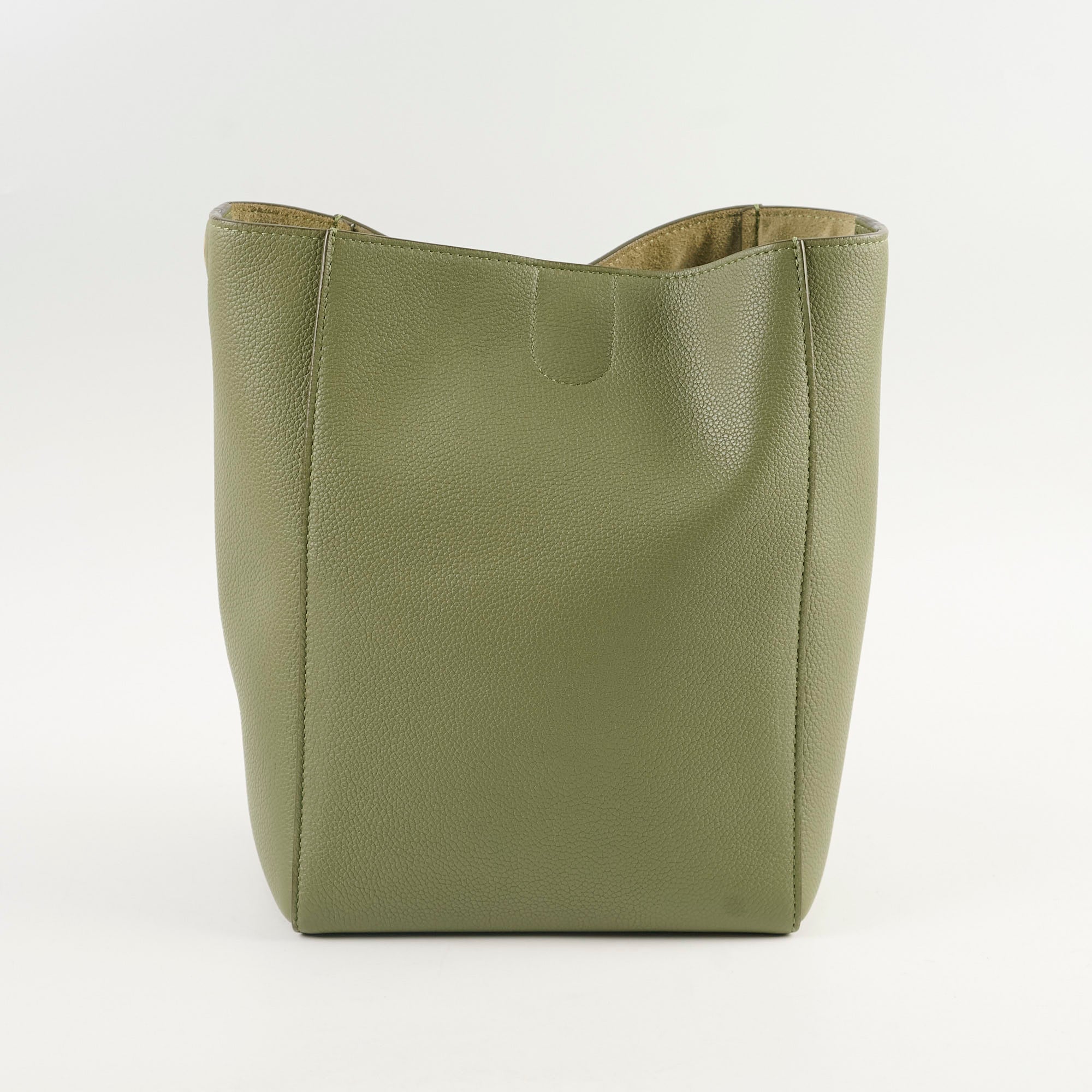 Celine Sangle Bucket Bag in Green | Luxury Leather Shoulder Bag for Women | Perfect for Work, Travel & Everyday Use