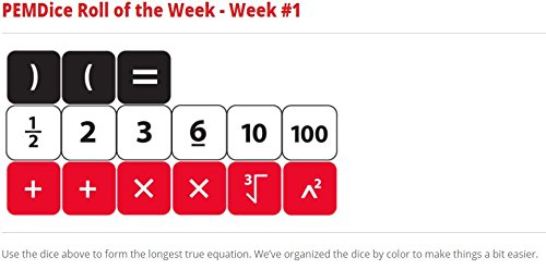 Didax PEMDice Math Game - Fun Educational Order of Operations Activity for Kids & Classroom Learning - Perfect for Homeschool, Elementary School, and STEM Practice