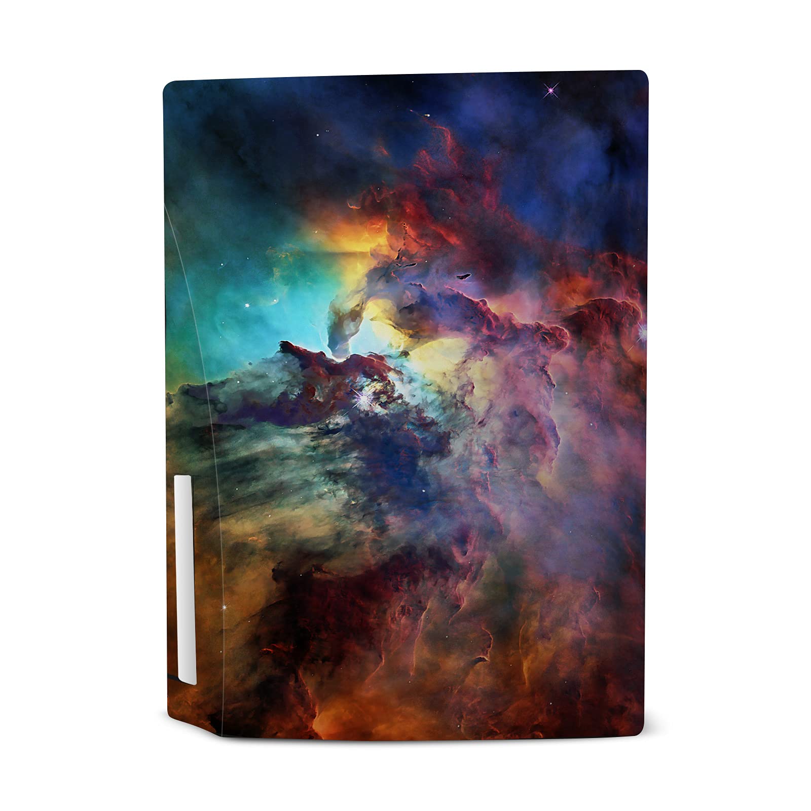 Officially Licensed Cosmo18 Lagoon Nebula Vinyl Skin Cover for Sony PS5 Disc Edition - Durable Matte Finish Gaming Case with Art Mix Design - Perfect for Gaming Enthusiasts & Home Entertainment Setups