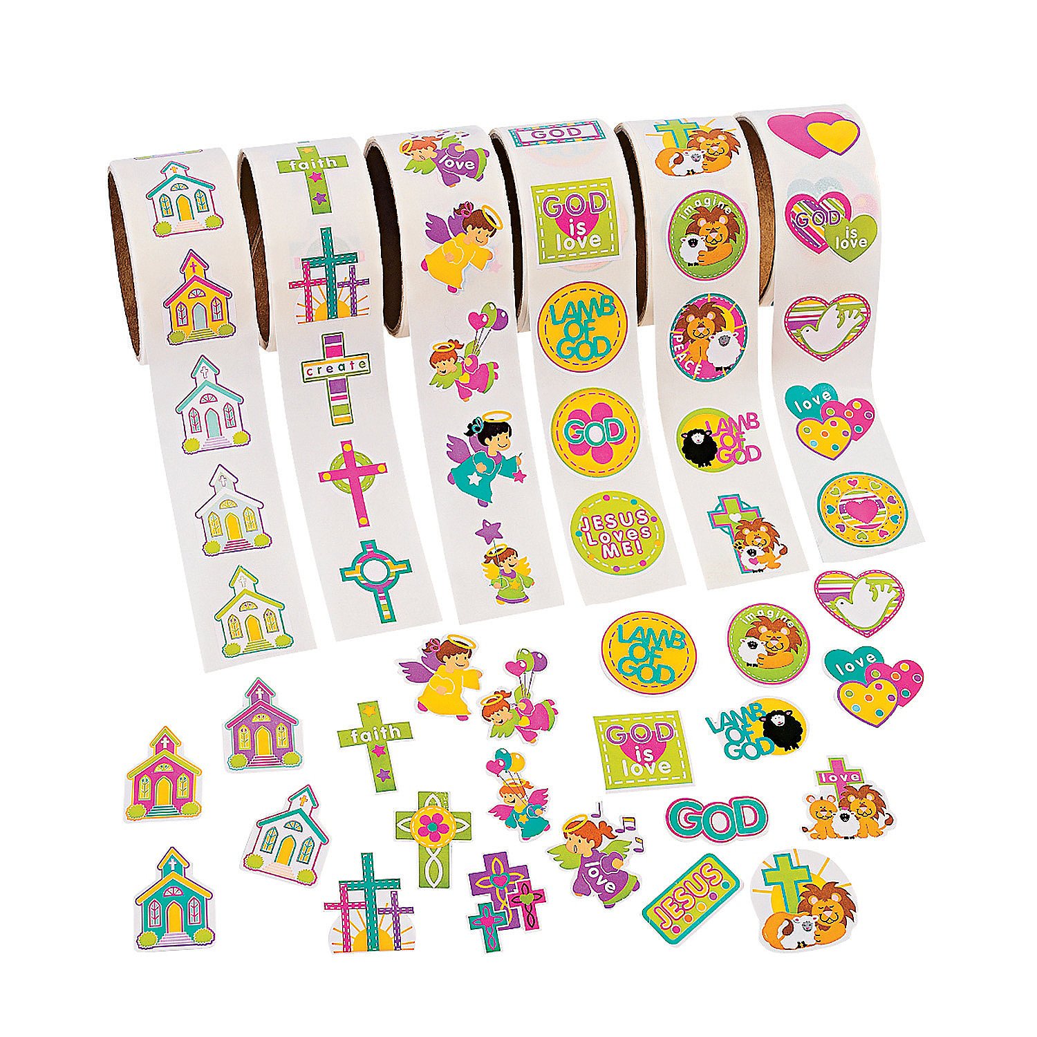 Inspirational Stickers Roll - 6 Pack for Journals & Planners
