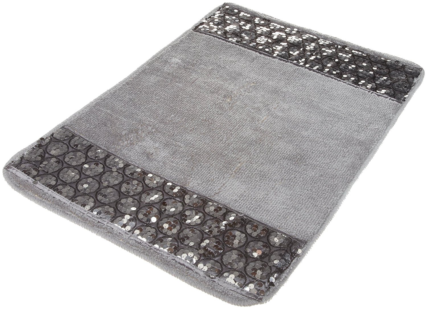 Luxury 13-Piece Full Bath Accessories Set - Includes Shower Curtain, Bath Towels, Bath Mat in Silver | Modern Bathroom Decor for Home & Hotel Use