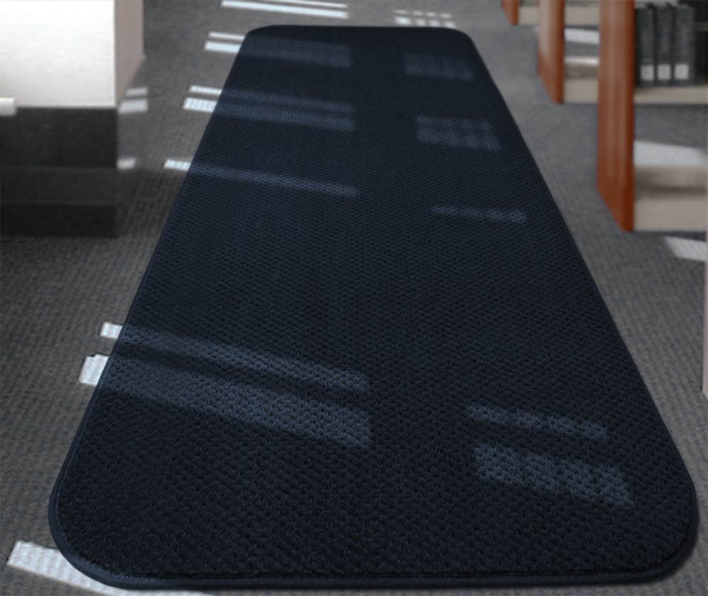 Non-Slip Carpet Runner - Navy Blue - 12ft x 36in - Skid-Resistant Floor Mat for Hallways, Stairs & High Traffic Areas - Perfect for Homes, Offices & Commercial Spaces