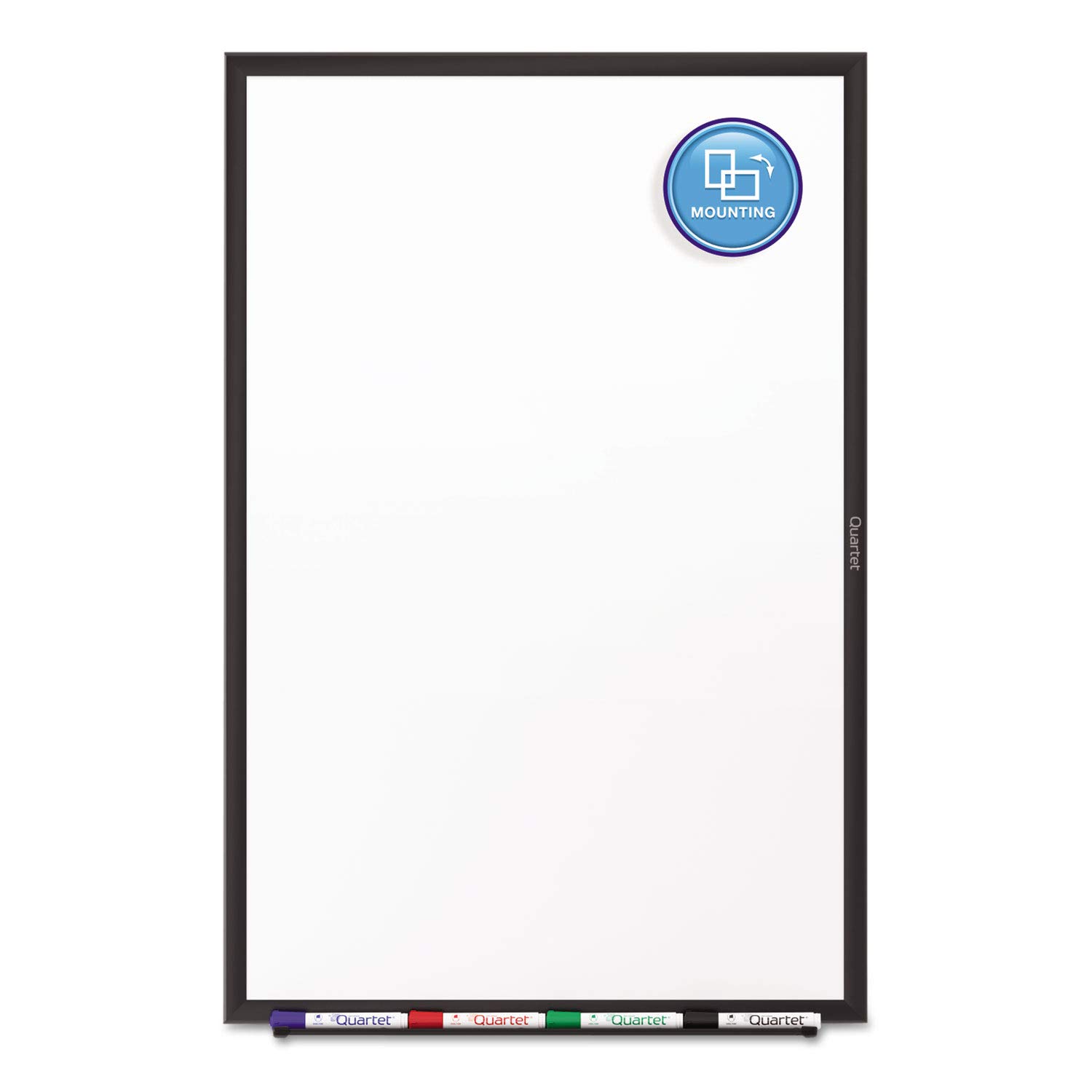 Quartet S537B Classic Series Melamine Dry Erase Board 72x48 Inches - White Surface with Black Frame | Perfect for Office Meetings, Classroom Teaching & Home Organization