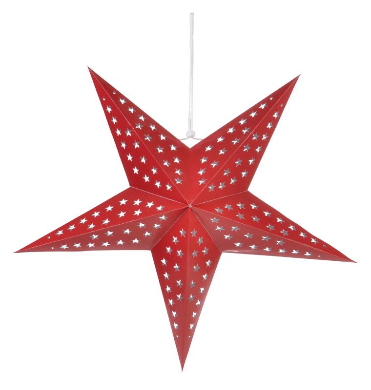 24-Pack Solid Red Cut-Out Paper Star Lanterns - Chinese Hanging Decorations for Weddings, Parties & Home Celebrations - Perfect for Lunar New Year, Baby Showers & Festival Decor