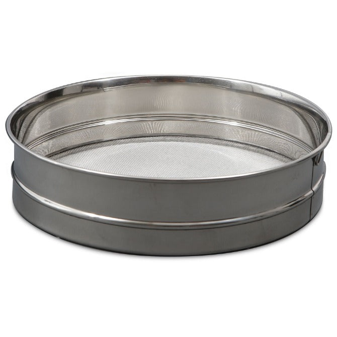 12 Inch Stainless Steel Drum Sieve - Professional Sifting Tool for Baking, Gardening, and Construction Use