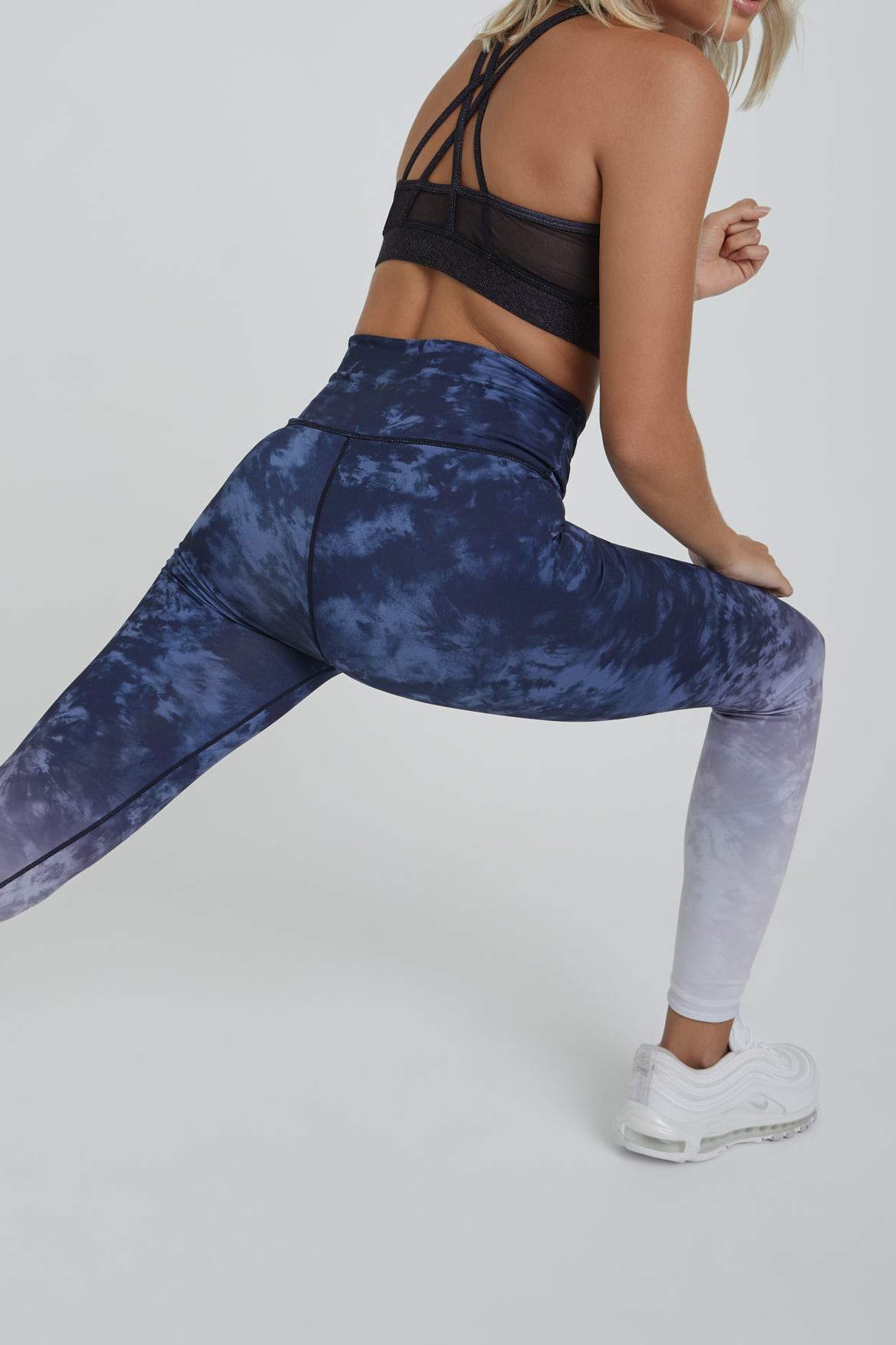 High Waist Reversible Leggings for Women - Neon Roller Skating & Workout Yoga Pants - Comfortable Stretchy Athletic Tights for Gym, Dance, and Casual Wear